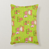 春おもしろい付小さな女の子 アクセントクッション (正面(垂直))