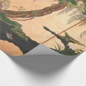 春および夏のカノEinoの鳥そして花 ラッピングペーパー (角)