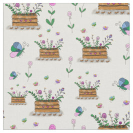 春お洒落の花生地 ファブリック