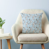 春お洒落の鳥の青い枕 クッション