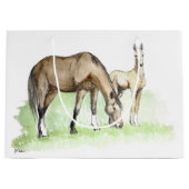 春お洒落ホースフォール ラージペーパーバッグ (正面)