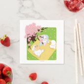 春お祝いピクニック スタンダードカクテルナプキン (インサイチュ)