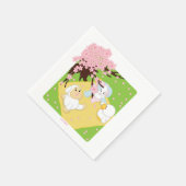 春お祝いピクニック スタンダードカクテルナプキン (角)