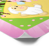 春お祝いピクニック ポスター (角)