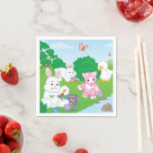 春お祝い卵狩り スタンダードカクテルナプキン (インサイチュ)