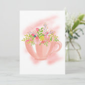 春お茶の誕生日パーティーの招待 招待状 (スタンド正面)