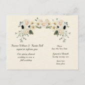 春から秋の結婚式延期のお知らせカード 案内ポストカード (正面)