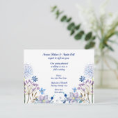 春から秋の結婚式延期のお知らせカード 案内ポストカード (スタンド正面)