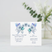 春から秋の結婚式延期のお知らせ 案内ポストカード (スタンド正面)