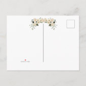 春から秋への結婚式延期のお知らせプリント 案内ポストカード (裏面)