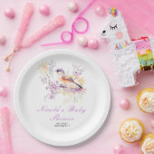 春かわいい鳥の赤ちゃんシャワー ペーパープレート (パーティー)