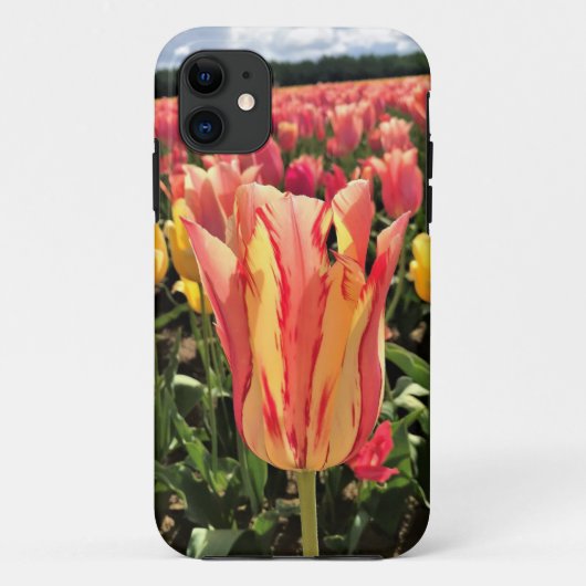 春かわいらしチューリップ(オレゴン) Case-Mate iPhoneケース (裏面)