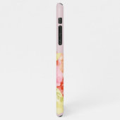 春かわいらしデンマークパステルフローラウォーターカラーアート iPhoneケース (左側)