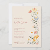 春かわいらしフローライースターブランチ 招待状 (正面)