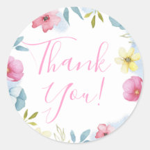 春かわいらしフローラパステルサンキューベイビーシャワー