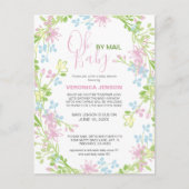 春かわいらしフローラベビーシャワーbyメール ポストカード (正面)