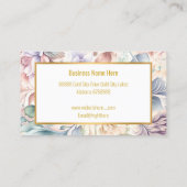 春かわいらしフローラ名刺 名刺 (裏面)