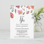春かわいらしフローラ彼女が言ったYes婚約パーティ 招待状 (スタンド正面)