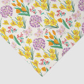 春かわいらしフローラ植物模様 薄葉紙 (詳細)