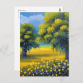 春かわいらし自然芸術 ポストカード (正面/裏面)