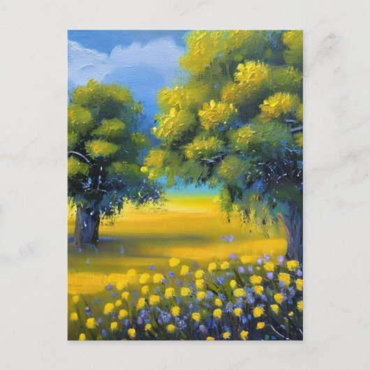 春かわいらし自然芸術 ポストカード (正面)