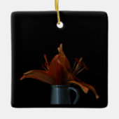 春かイースター: ユリおよび蜂 セラミックオーナメント (正面)