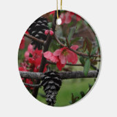 春かイースター: Japonicaか薄紫 セラミックオーナメント (左)