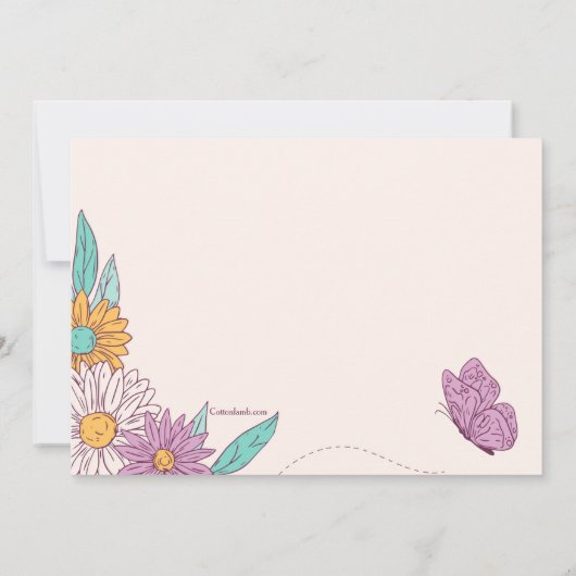 春がやってきた 招待状 (裏面)