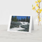 春がスペリオル湖の海岸を解氷 カード (黄色い花)