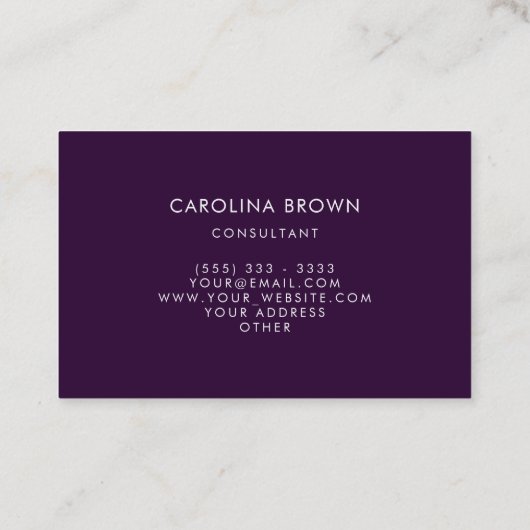 春がプロフェッショナル名刺を開始 名刺 (裏面)