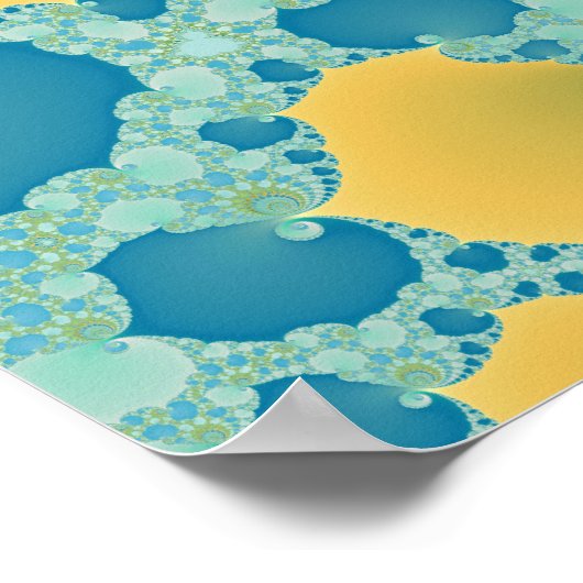 春が到着 – Fractal Art ポスター (角)