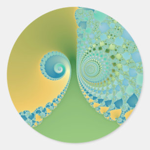 春が到着 – Fractal Art ラウンドシール