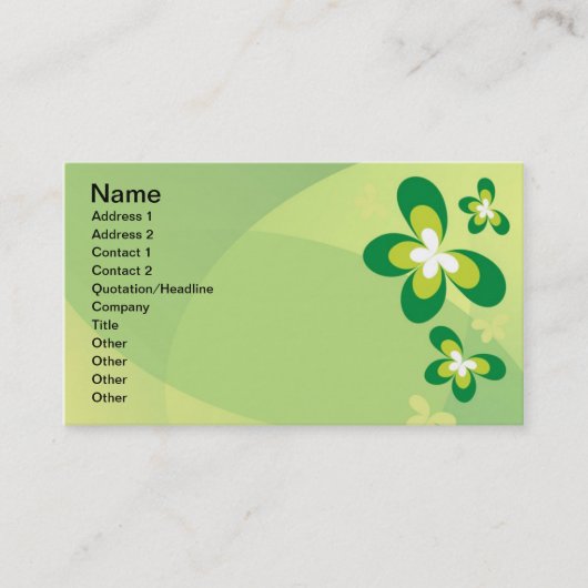 春が名刺を出した 名刺 (正面)