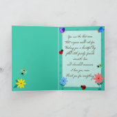 春が来た！母の日 カード (内部)