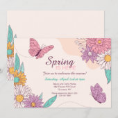 春が来ました 招待状 (正面/裏面)