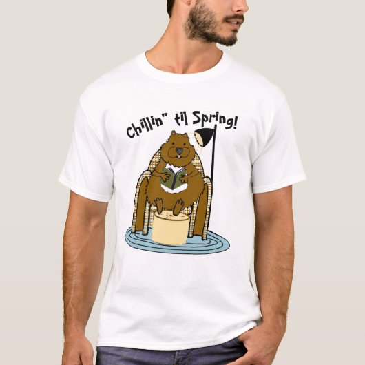 春が来るまでリラックス Tシャツ (正面)