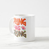 春が発生 コーヒーマグカップ (正面左)