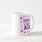 春が空中にある コーヒーマグカップ (正面右)