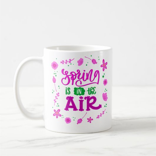 春が空中にある コーヒーマグカップ (左)