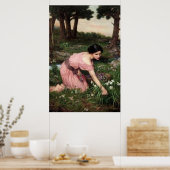 春が花の1つの緑のラップを広げる – 1910 ポスター (キッチン)