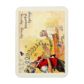 春が起きた！おもしろいヴィンテージ漫画 マグネット (縦)