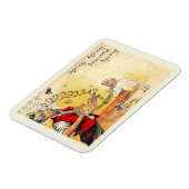 春が起きた！おもしろいヴィンテージ漫画 マグネット (左側)