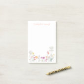 春が起きた！注記 ポストイット (デスク上)