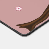 春こけし人形 – かわいい日本の芸者オンピンク デスクマット (コーナー)