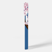 春こけし人形 – かわいい日本の芸者オンブルー Case-Mate iPhoneケース (裏面 / 左)