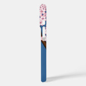 春こけし人形 – かわいい日本の芸者オンブルー Case-Mate iPhoneケース (裏面 / 左)