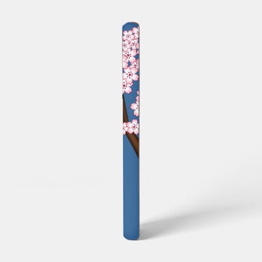 春こけし人形 – かわいい日本の芸者オンブルー SAMSUNG GALAXYケース (左側面)