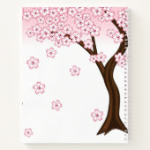 春こけし人形 – かわいい日本の芸者ガール ノートブック (裏面)