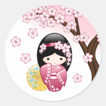 春こけし人形 – かわいい日本の芸者ガール