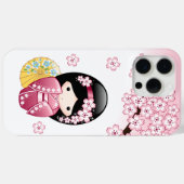 春こけし人形 – かわいい日本の芸者ガール Case-Mate iPhoneケース (裏面 (横))